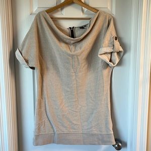 Twik from Simons cowl off-shoulder tunic sweater